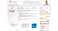 Desktop Screenshot of formation.cetiat.fr